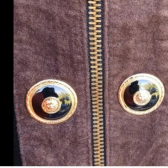 Isabel Black and Brown Blazer with Gold Accents - Picture 3 of 4
